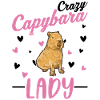 Crazy Capybara Lady Wasserschwein