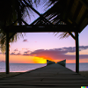 Der Sonnenuntergang im Frame-Modus