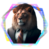 Lion in suit