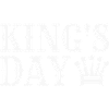 Kings Day saying with crown