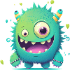 A happy monster to cuddle