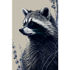 Raccoon Drawing