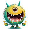 A happy monster to cuddle