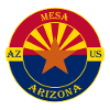 Mesa Arizona Flag USA Travel Souvenir Badge