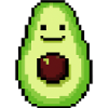 smiling avocado