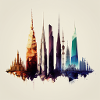 city eiffel tower empire stat