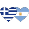 Greece Argentina Flag Heart