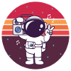 Funny Astronaut Music Gift