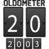 Oldometer 20th Birthday Gift
