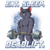 Cat Bodybuilding Fitness Gym Deadlift