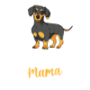 Maman teckel mignonne