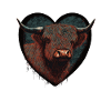 Highland Cattle Heart