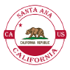 Santa Ana California Flag USA Souvenir Badge