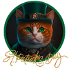 St Patrick's Day cat