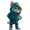 Hipster Katze Stylish Cat