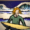 Van Gogh Surfer Meer