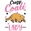 Crazy Coati lady Proboscis Coati