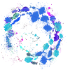 Schools of fish,fish,painting,blue,graffiti,rays