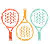Dessin de raquette de padel Joueur de padel Padel