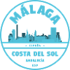 Málaga Coastal Skyline Blue Logo
