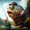 Angler Caricature