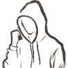 stylish subtle drawing silhouette