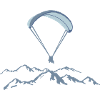 Paragliding, paragliding and mountains