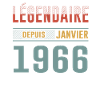 Légendaire Depuis Janvier 1966 Anniversaire