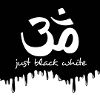 black white
