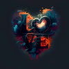 Trendy Valentine's Day illustration