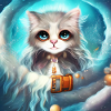 Cute fluffy little cat