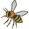 Detailed bee with natural tones