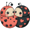 Ladybugs in love