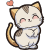 Bébé chat amoureux