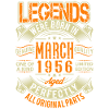 1956 March Birthday Legend