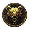 Golden bear coin