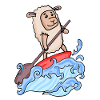 Stand Up Paddle Sheep
