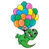 Ballons ballons Dino Kids Motif
