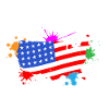 HAPPY BIRTHDAY AMERICA FLAG