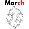 Monat mit dem Sternzeichen Fische/Mars