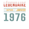 Légendaire Depuis Janvier 1976 Anniversaire