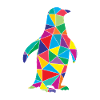 Low Poly Penguin Géométrie Pingouin