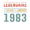 Légendaire Depuis Janvier 1983 Anniversaire