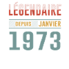 Légendaire Depuis Janvier 1973 Anniversaire