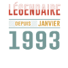 Légendaire Depuis Janvier 1993 Anniversaire