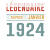 Légendaire Depuis Janvier 1924 Anniversaire