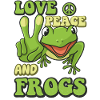 Love peace and Frogs