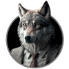 Loup d’affaires cool en costume