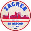 Zagreb Round Logo Skyline Retro