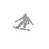 Fingerprint snowboarder Wintersport